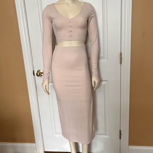 Princess Polly matching set beige